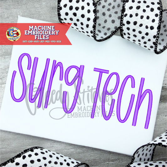 Surg Tech Machine Embroidery Files PES DST HUS JEF EXP VP3 XXX