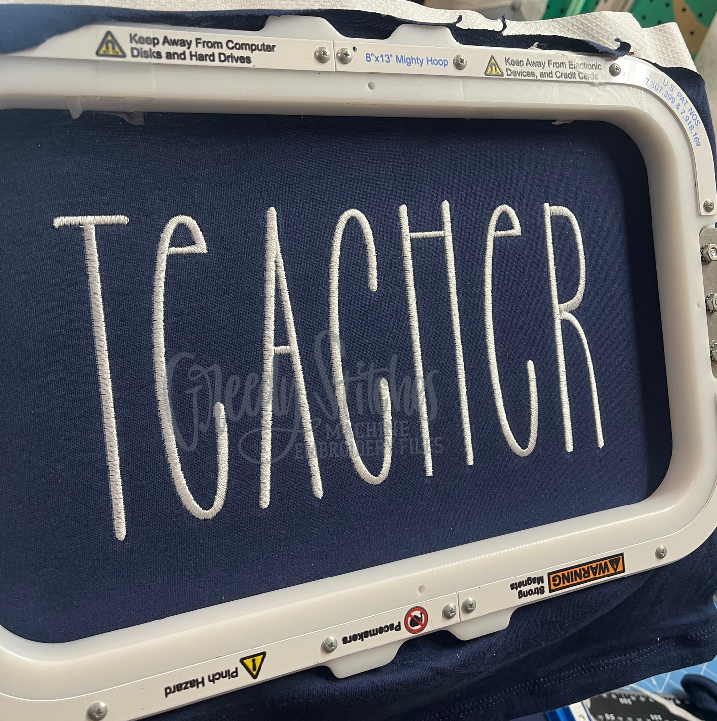 Chillax Machine Embroidery Font - 6 sizes