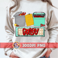 Crawfish Pot Corn Ice Chest with Name Plate PNG