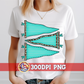 Turquoise Leopard Pennant Set PNG