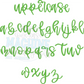 Presley Machine Embroidery Font - 5 Sizes