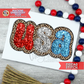 Groovy USA Double Applique Zig Zag Stitch Machine Embroidery Design