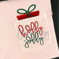 Christmas Gift Pocket Peeker Applique Machine Embroidery Design