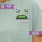 Bubbling Cauldron with Bats Pocket Peeker Machine Embroidery Design