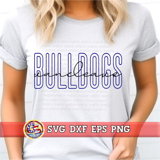 Vancleave Bulldogs SVG DXF EPS PNG