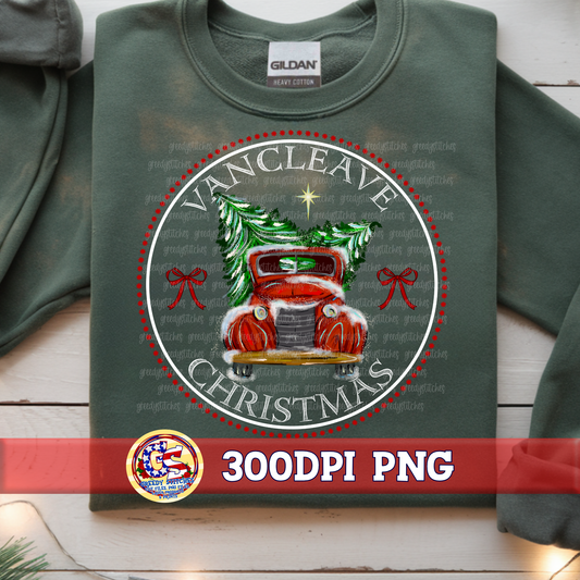 Vancleave Christmas Truck PNG