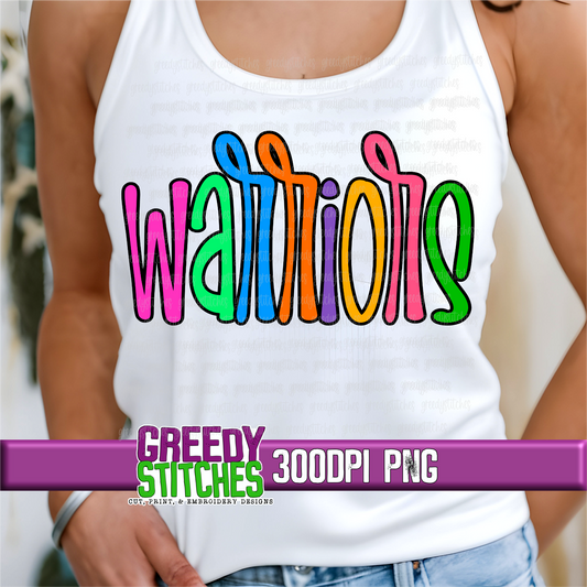 Neon Warriors PNG