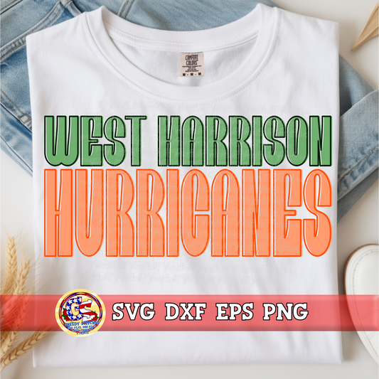 West Harrison Hurricanes SVG DXF EPS PNG