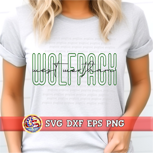 West Wortham Wolfpack SVG DXF EPS PNG