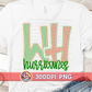 WH Hurricanes PNG - West Harrison high School Seersucker Ruffles Pearls