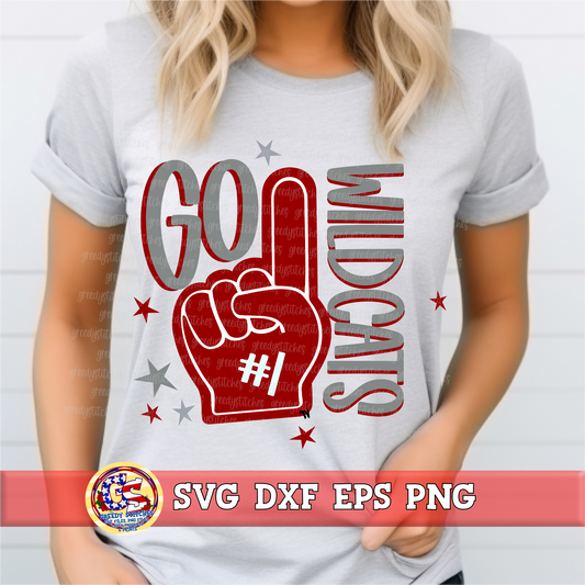 Go Wildcats Foamie SVG DXF EPS PNG
