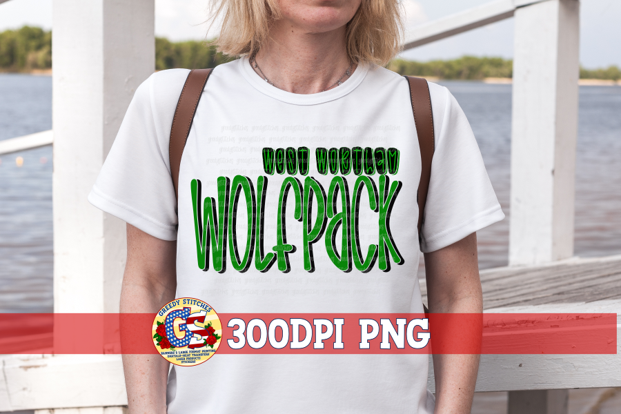 West Wortham Wolfpack PNG for Sublimation