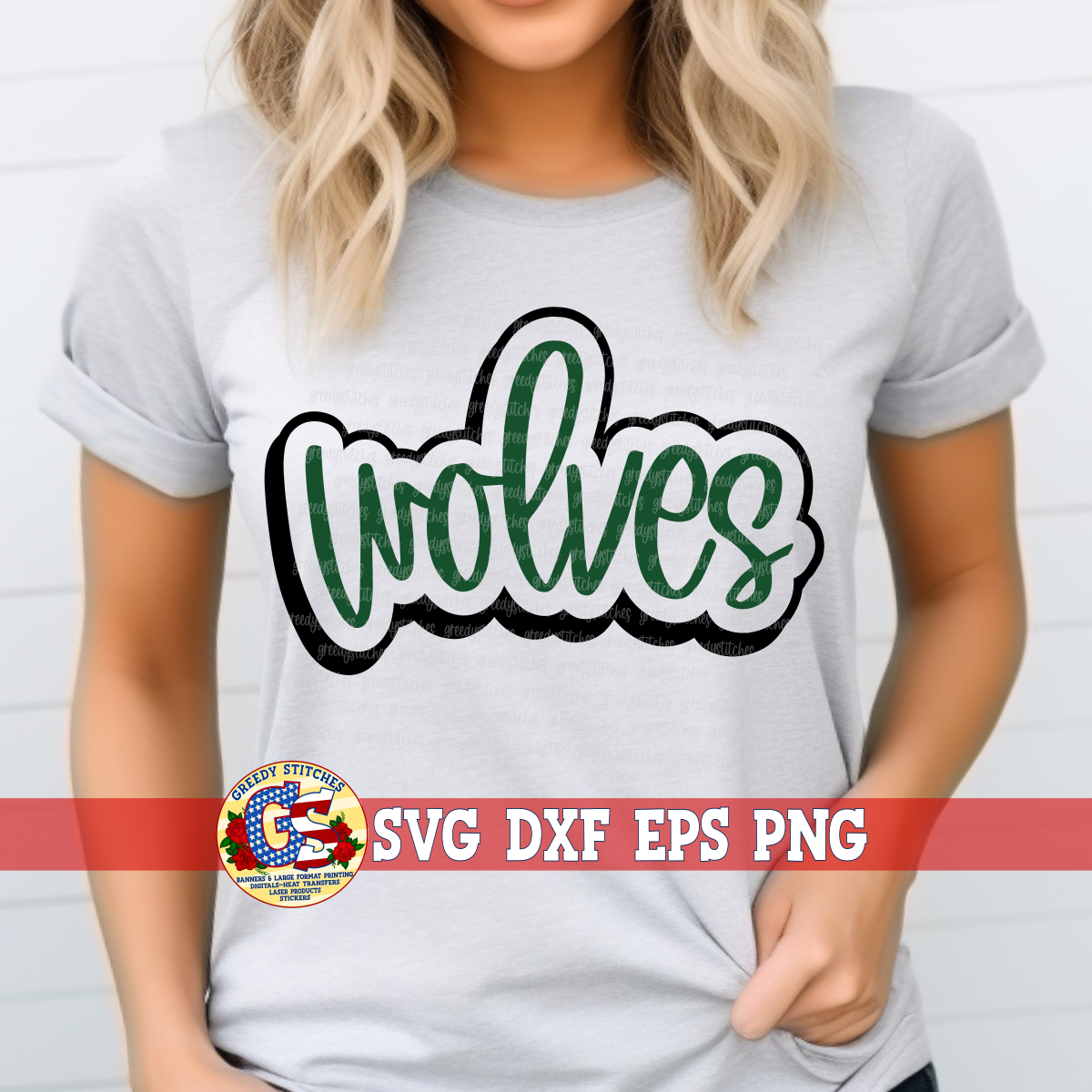 Wolves Outline SVG DXF EPS PNG