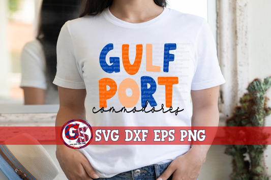 Gulfport Commodores SVG DXF EPS PNG