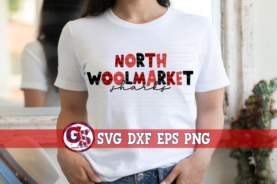 North Woolmarket Sharks SVG DXF EPS PNG