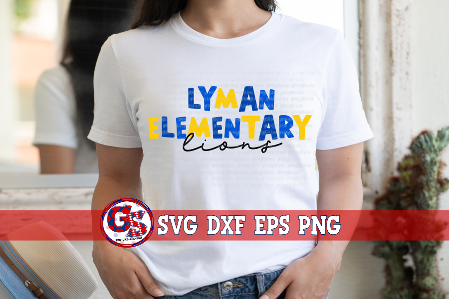 Lyman Elementary Lions SVG DXF EPS PNG