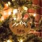 Santa's Sleigh Personalized Christmas Ornament