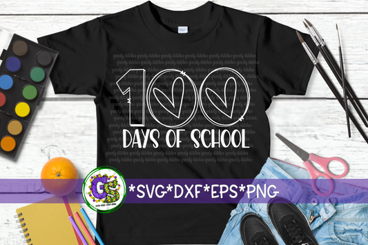 100 Days of School SVG DXF EPS PNG
