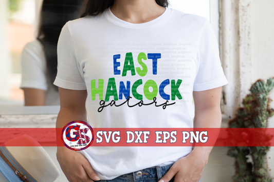 East Hancock Gators SVG DXF EPS PNG