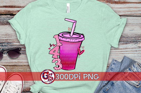 143 Loaded Tea PNG for Sublimation-Valentine's Day PNG