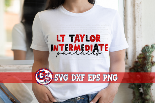 LT Taylor Intermediate Panthers SVG DXF EPS PNG