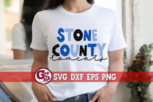 Stone County Tomcats SVG DXF EPS PNG