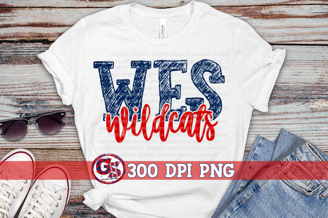 WES Wildcats PNG for Sublimation