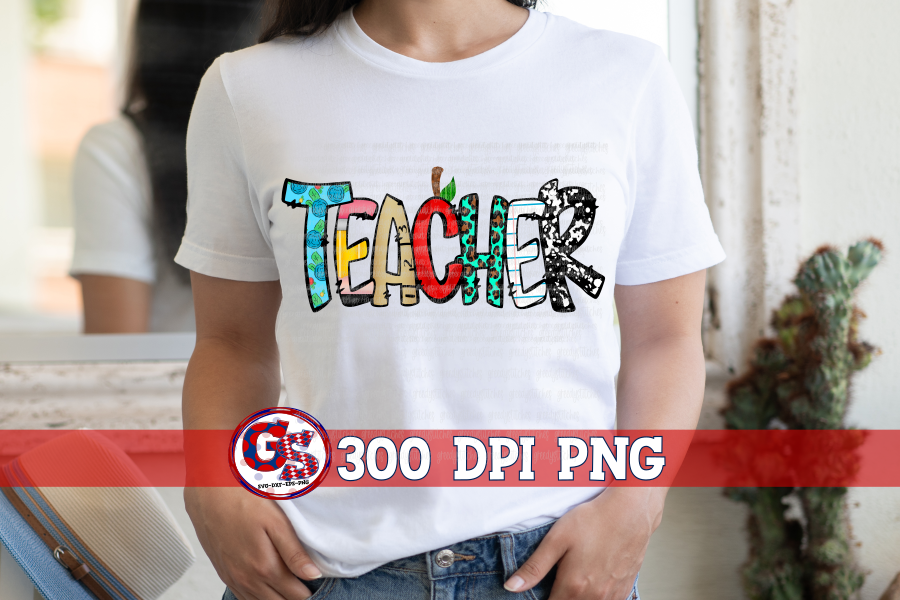 Teacher PNG for Sublimation