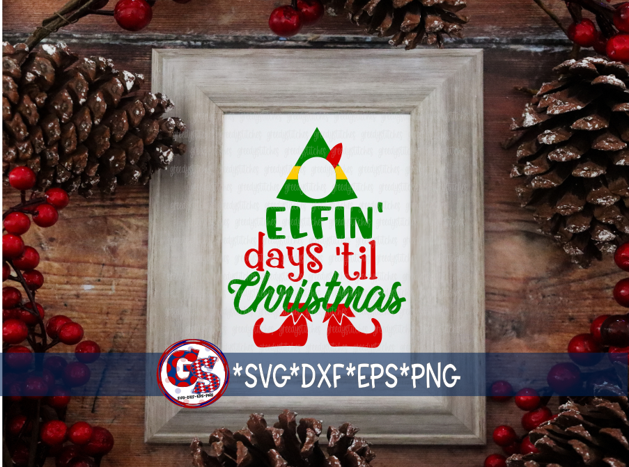 Santa Tray & Christmas Countdown Bundle SVG DXF EPS PNG