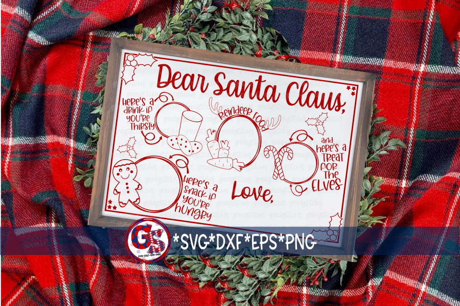 Santa Tray & Christmas Countdown Bundle SVG DXF EPS PNG
