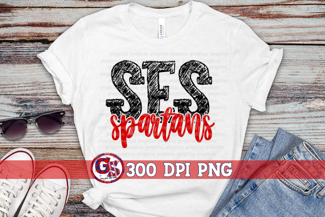 SES Spartans PNG for Sublimation
