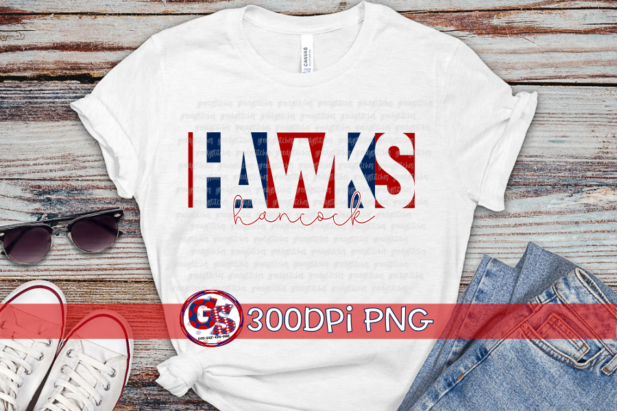 Hancock Hawks PNG Bundle for Sublimation