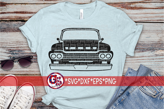 1959 Ford Truck Front End SVG DXF EPS PNG