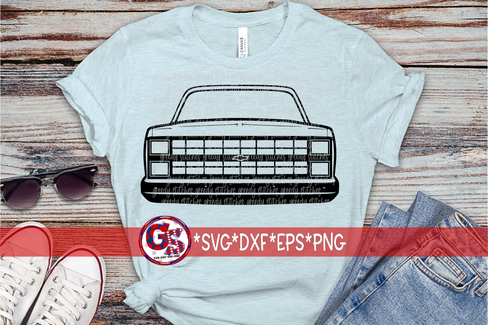1985 Chevy C10 Front End SVG DXF EPS PNG