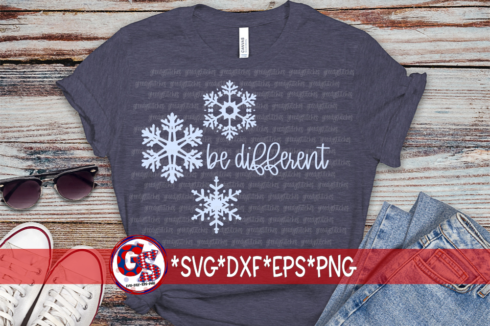 Snowflakes Be Different SVG DXF EPS PNG