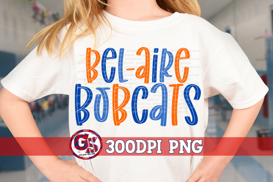 Bel-Aire Bobcats PNG for Sublimation