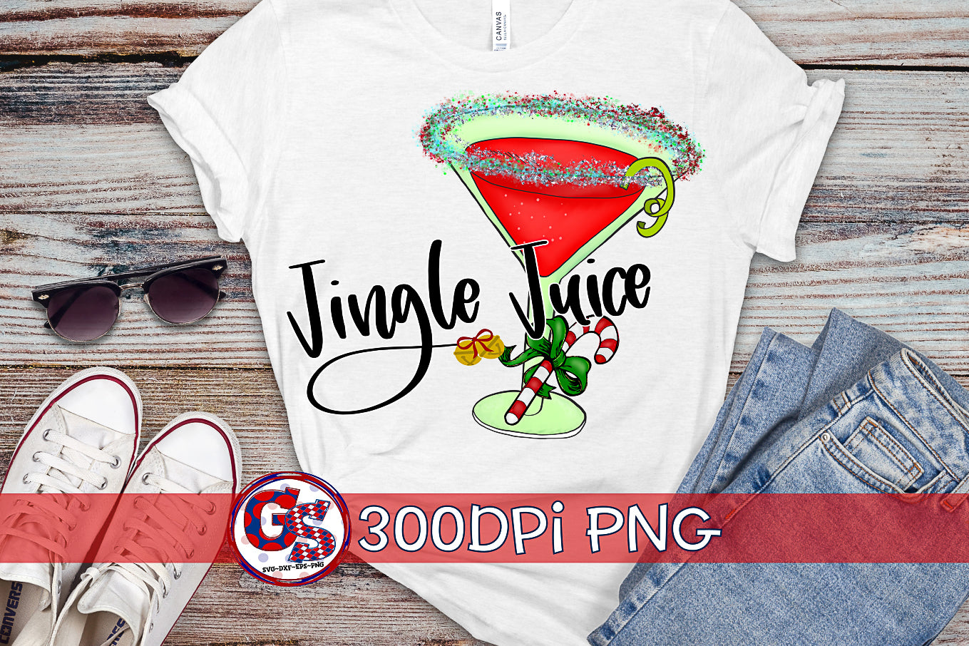 Jingle Juice PNG for Sublimation