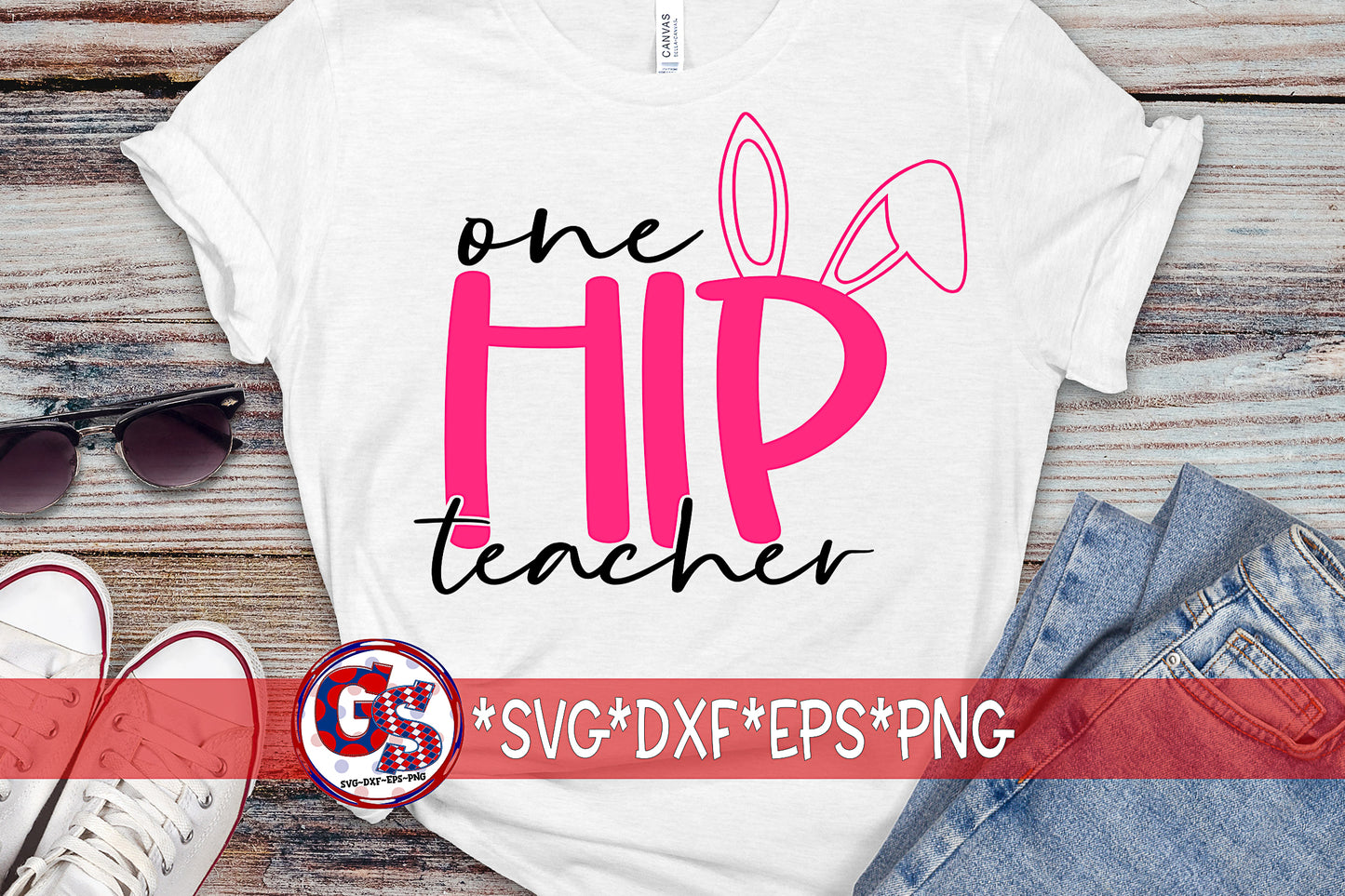 One Hip Teacher SVG DXF EPS PNG