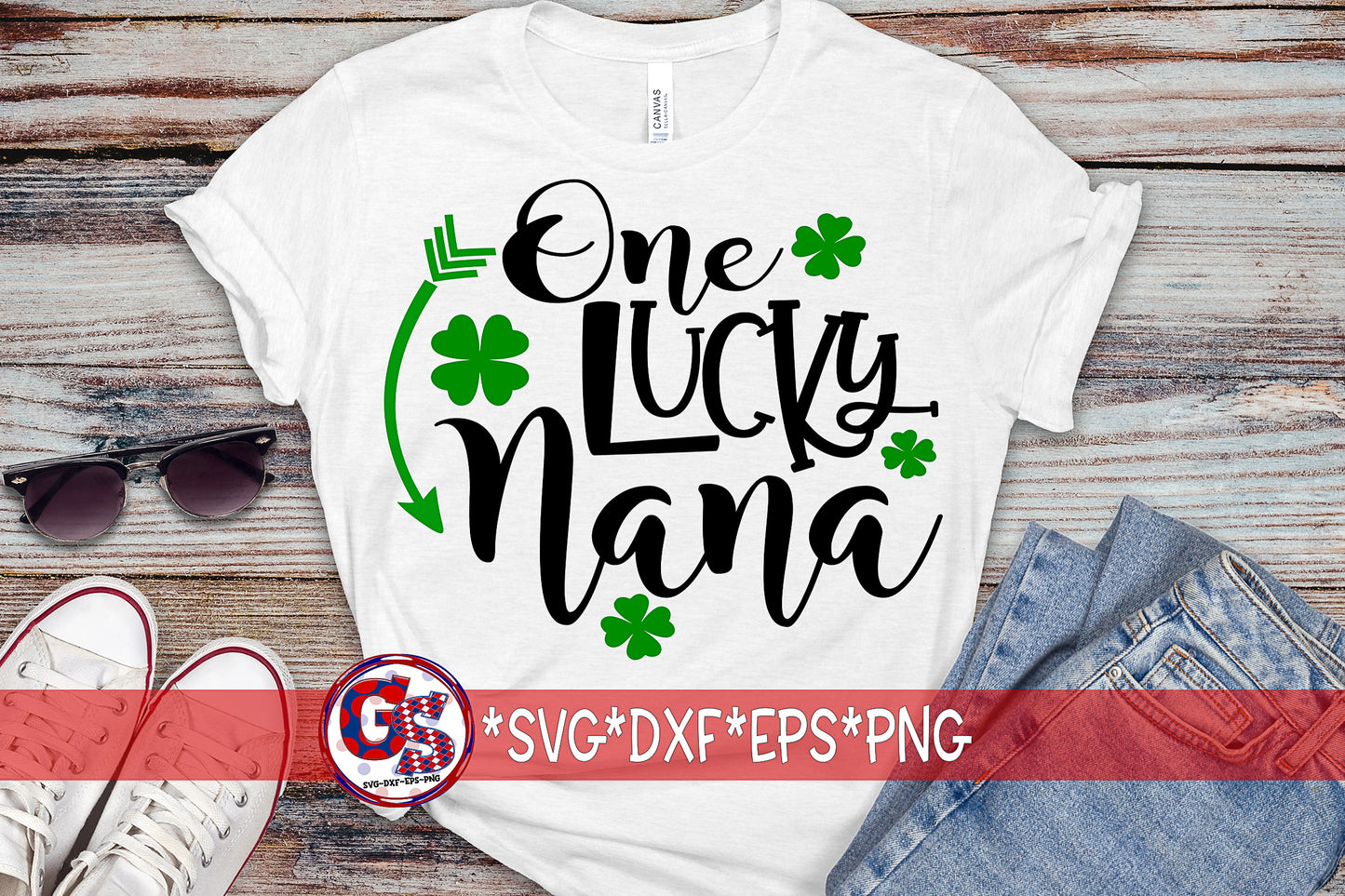 One Lucky Nana SVG DXF EPS PNG