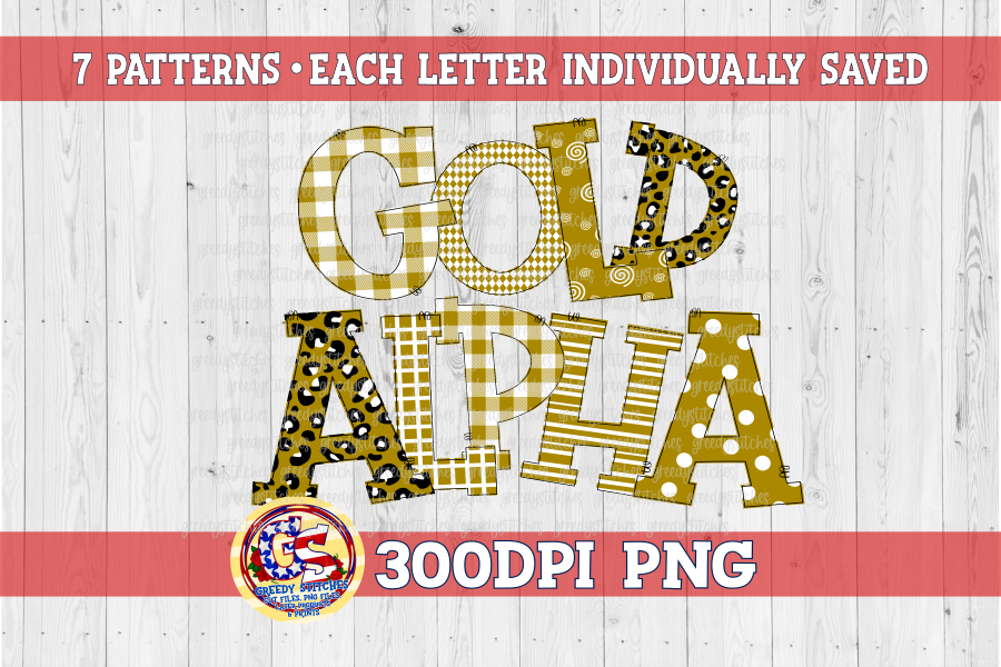 Gold Spirit Alpha PNG Set