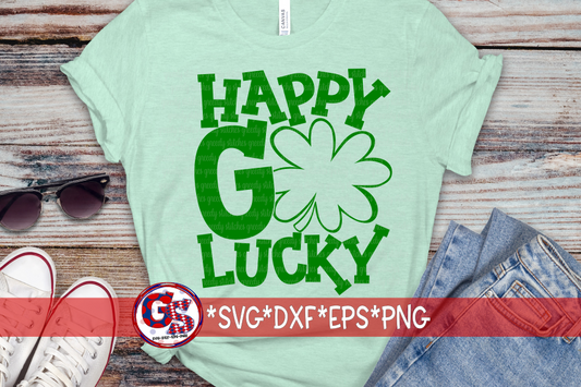 Happy Go Lucky SVG DXF EPS PNG