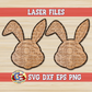 Bunny Easter Tray SVG DXF EPS PNG-Laserable