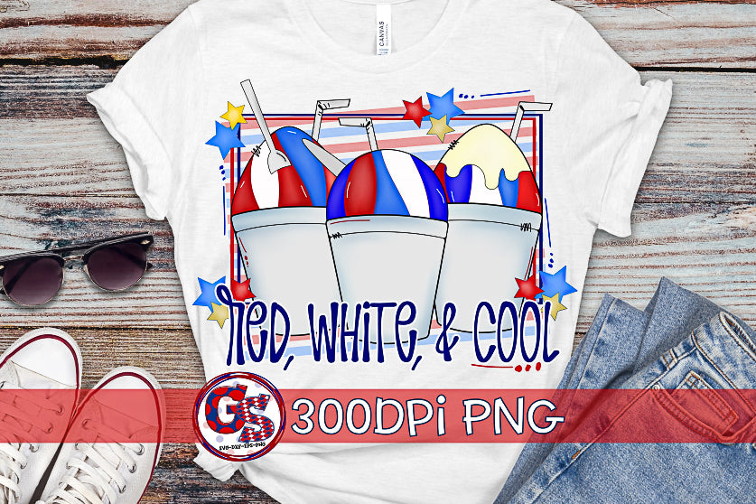 July 4th Red, White, & Cool Snowballs PNG