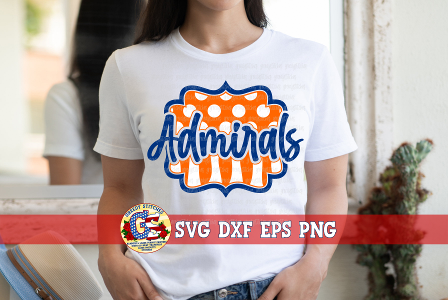 Admirals Frame SVG DXF EPS PNG