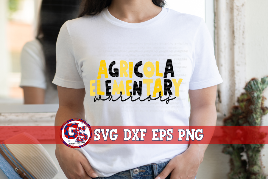 Agricola Elementary Warriors SVG DXF EPS PNG