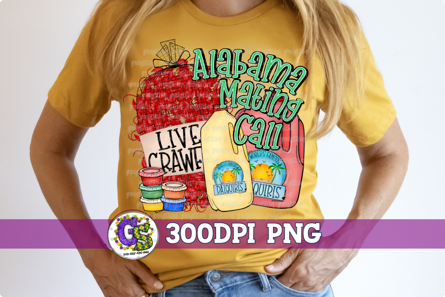 Alabama Mating Call PNG | Crawfish and Daiquiris PNG