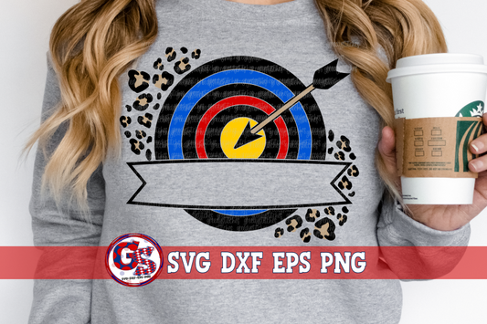 Archery Banner SVG DXF EPS PNG