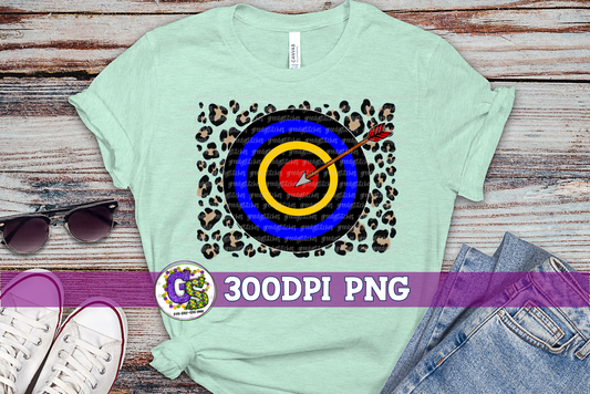 Archery and Leopard PNG for Sublimation