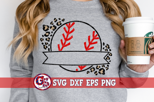 Softball Baseball Banner SVG DXF EPS PNG