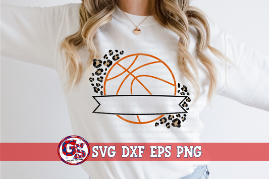 Basketball Banner SVG DXF EPS PNG